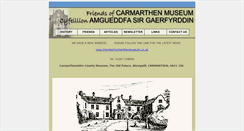 Desktop Screenshot of carmarthenmuseum.org.uk