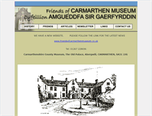 Tablet Screenshot of carmarthenmuseum.org.uk